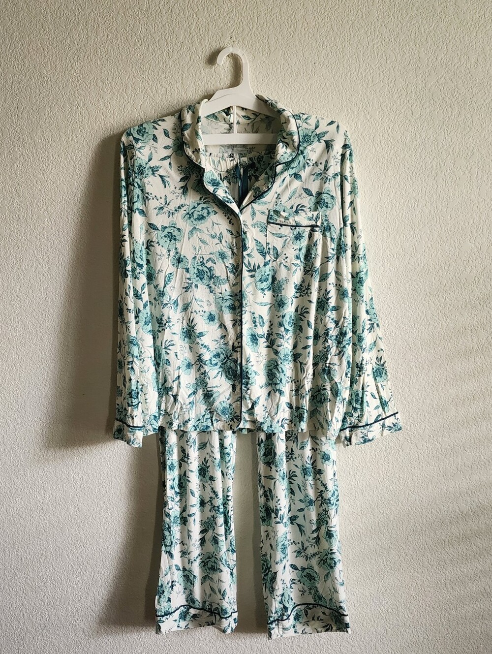Member's Mark Dream Mark Notch Collar Floral Pajama Set Size Large